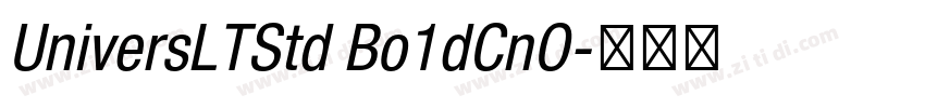 UniversLTStd Bo1dCnO字体转换